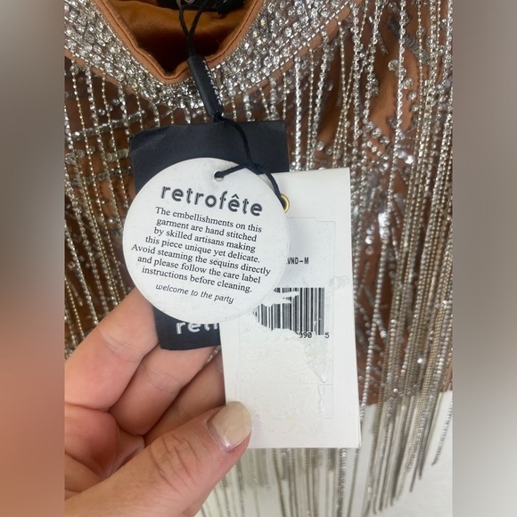 NWT Retrofete Beatrix Sequin Skirt, size Medium - Picture 10 of 13